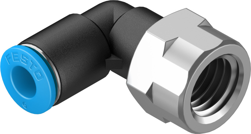 CONEXAO RAP L QSLF-1/4-6-B